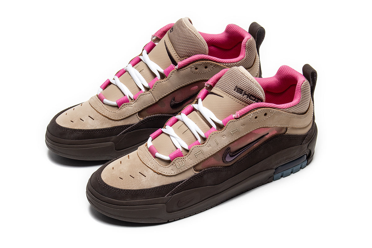 Nike SB - Air Max Ishod
Style # IR1887-200
Color : Hemp / Baroque Brown / Pinksicle