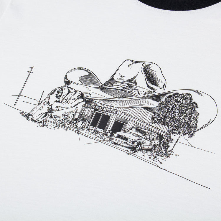 Nike SB - Roadside Ringer T-Shirt
Style # IF0434-100
Color : White / Black
