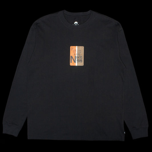Nike SB - Muni Pass L/S T-Shirt
Style # IH1427-011
Color : Black / Safety Orange