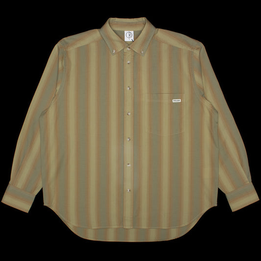 Polar Skate Co. - Ben L/S Shirt
Color : Green Stripe