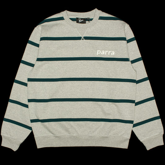 by Parra | Pristine Striper Crewneck Sweatshirt
Style # 53125
Color : Heather Grey