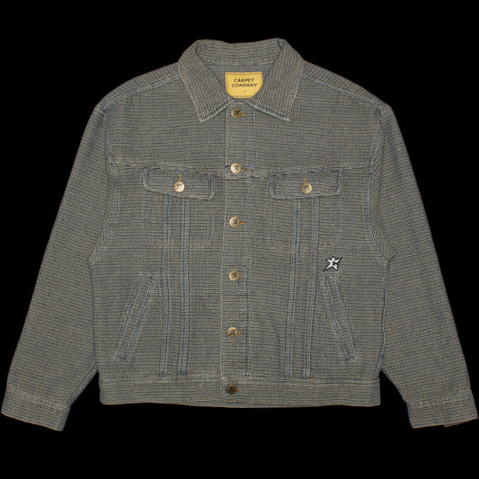 Carpet Company - Interlock Stitch Denim Jacket
Color : Black