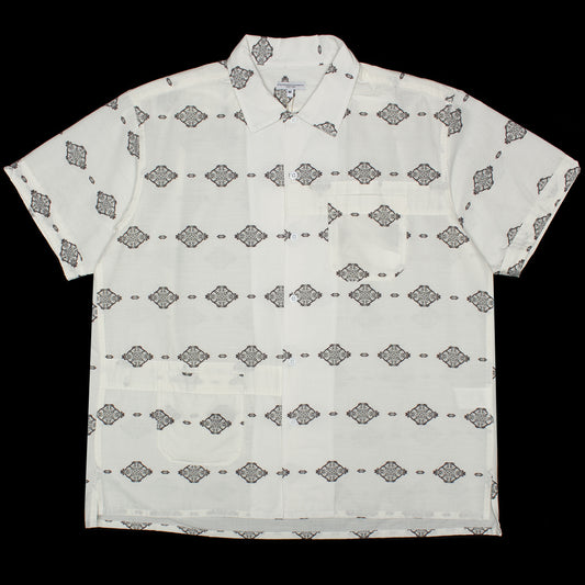 Engineered Garments - Camp Shirt
Style # 26S1A004
Color : White / Black