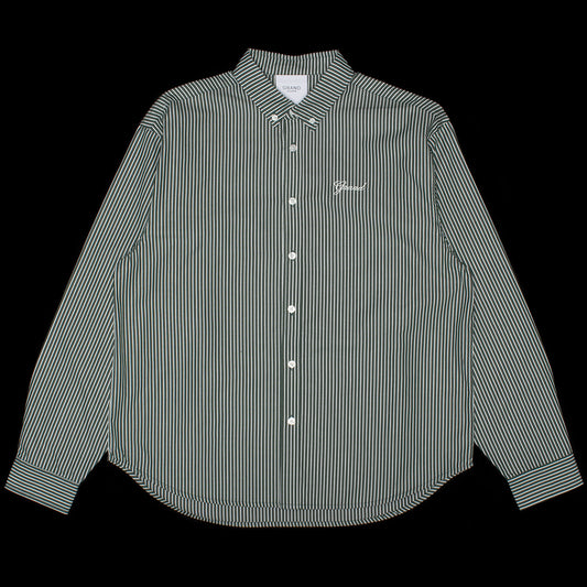 Grand Collection - Striped Poplin Shirt
Color : Forest