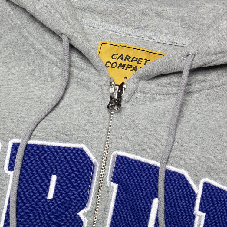 Carpet Company - Varsity Zip Hoodie
Color : Grey