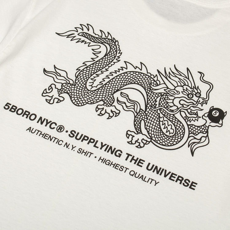 5Boro - Dragon T-Shirt
Color : White / Black