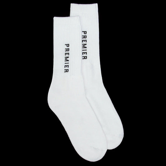 Premier Logo Crew Sock White / Black