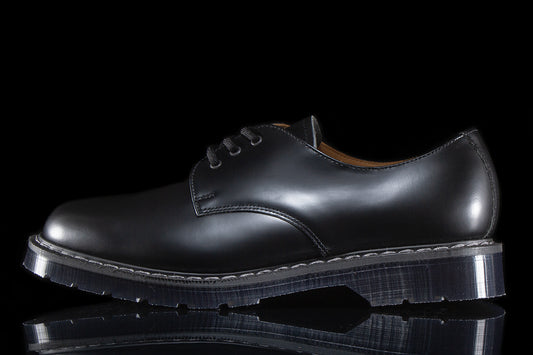 Solovair | Hi-Shine Gibson Style # S3-995-BK-G Color : Black
