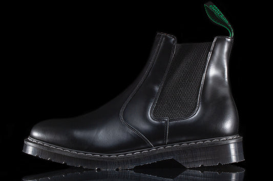 Solovair | Hi-Shine Dealer Boot Style # S0-900-BK-G Color : Black