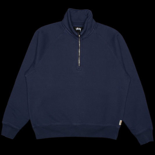 Stussy - Fleece Raglan Zip Mock
Style # 118573
Color : Navy