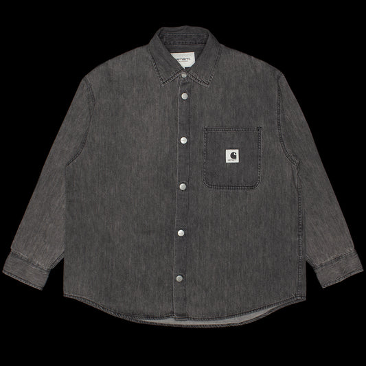 Carhartt WIP - Women's Marly Shirt
Style # I035584-89
Color : Black (Bleached)
