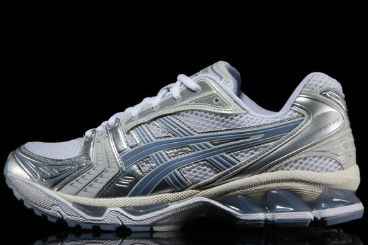 Asics - Gel-Kayano 14
Style # 1203A537.115
Color : White / Light Navy