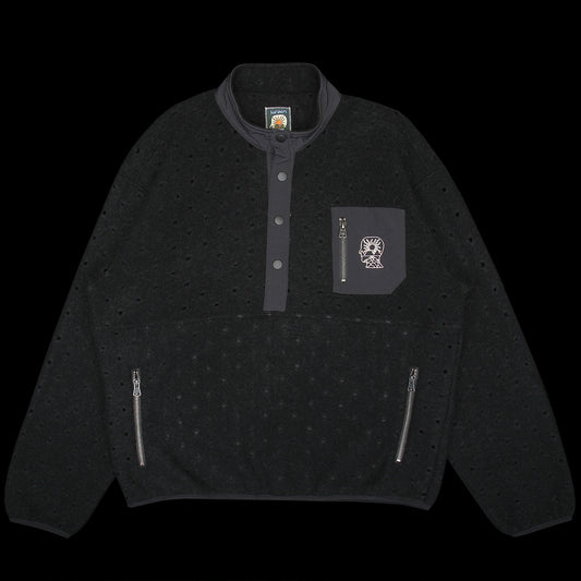 Brain Dead - Hole Mock Neck Pullover
Color : Black