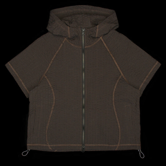Brain Dead - Women's Gingham Hooded Top
Color : Black