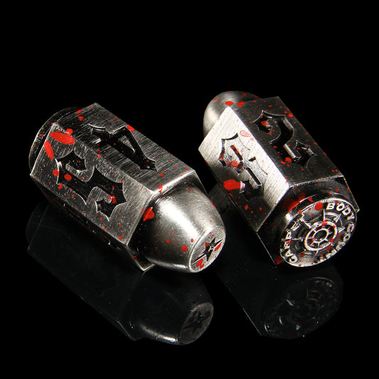 Carpet Company - Body Count Bullet Dice
Color : Polished Silver