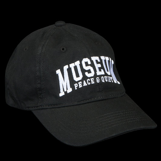 Museum Of Peace &  Quiet - UMPQ Dad Hat
Color : Black