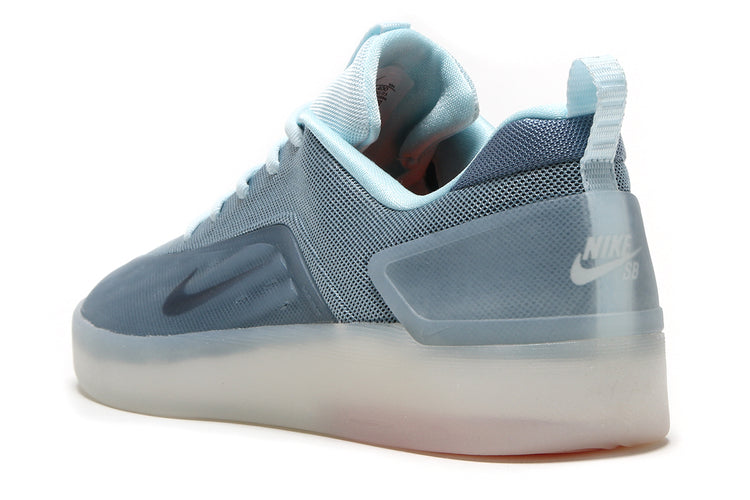 Nike SB - Zoom Nyjah 4
Style # FQ1273-400
Color : Glacier Blue / Black / Smokey Blue / Sail