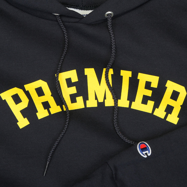 Premier - Collegiate Hoodie
Color : Navy / Yellow