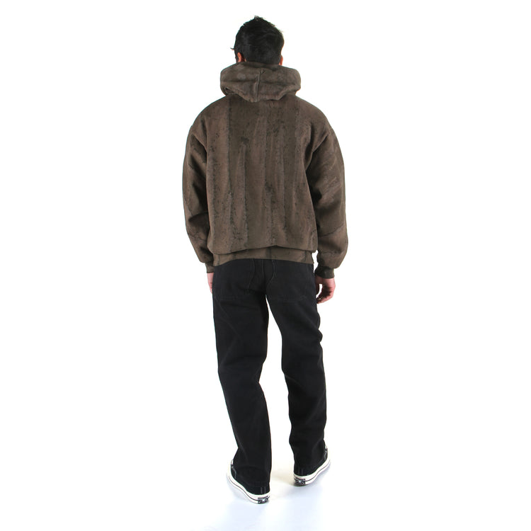 Premier | Drip Dyed Box Logo Hoodie
Color : Olive