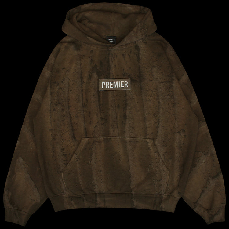 Premier | Drip Dyed Box Logo Hoodie
Color : Olive
