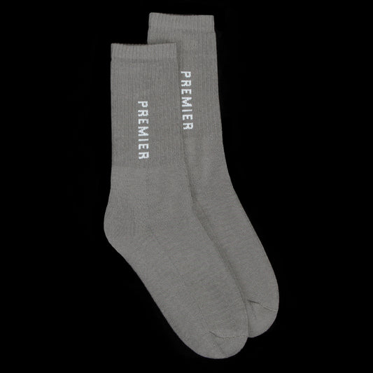 Premier Logo Crew Sock Dark Grey