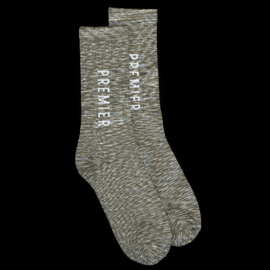 Premier Logo Crew Sock Heather Green / Blue / Natural