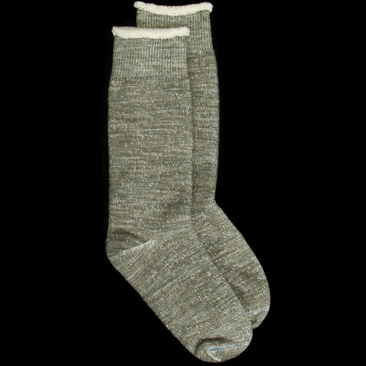 Rototo - Wool Double Face Crew Sock
Style # R1001
Color : Army Green