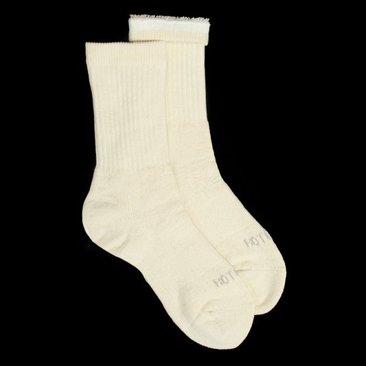 Rototo - Double Face Mini Sock
Style # R1508
Color : Ivory
