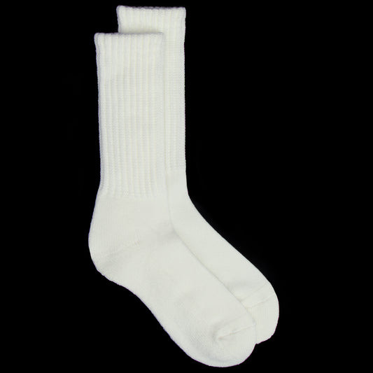 Rototo - Loose Pile Crew Sock
Style # R1334
Color : White